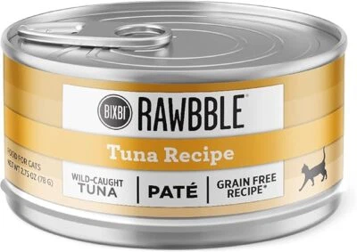 BIXBI-RAWBBLE BIXBI Rawbble Shredded Tuna Pate Recipe Cans – 2.75 Ounce Cans, Case of 24