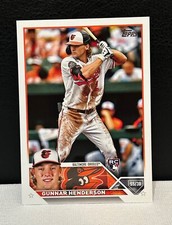 Gunner Henderson Rookie Card 2023 Topps Series 1 #206 Orioles RC --- AL ROY?