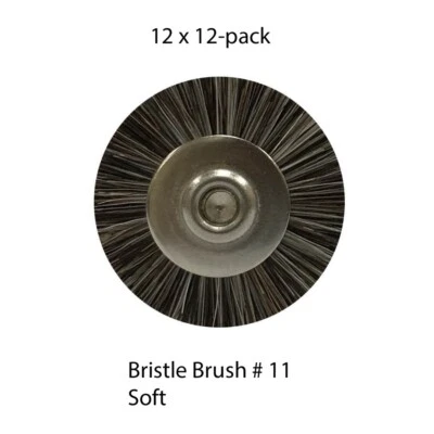 BESQUAL Dental Lab 144-pack (12 x 12/box) size #11 Soft Bristle Brushes New