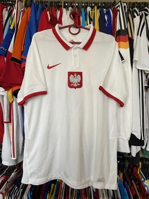 POLAND 2020 2021 HOME FOOTBAL SHIRT SOCCER JERSEY NIKE CD0722-100 sz XL MEN - Image 1 of 4