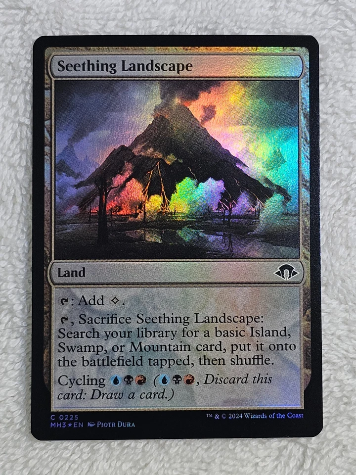 MTG Seething Landscape FOIL Modern Horizons 3 (MH3) #225 Magic Card NM - Image 1 of 4