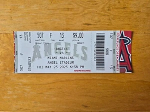Los Angeles Angels 23.05.2025 komplett unbenutzt Ticket Yusei Kikuchi 1. Sieg als Engel - Bild 1 von 4