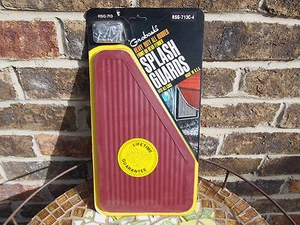 NOS VINTAGE CLASSIC BURGUNDY RED SPLASH GUARDS MUD FLAPS GROBOSKI - Picture 1 of 3