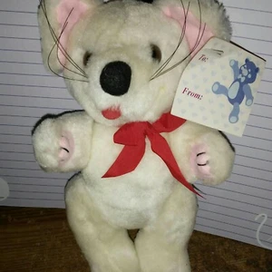 Mangelsen's 8" White Teddy Bear Jointed Plush Stuffed Animal - Picture 1 of 4