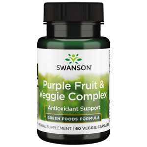 Swanson Purple Fruit and Veggie Complex 400 mg 60 Veggie Capsules