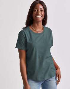 Hanes Tri-blend T-Shirt Relaxed Fit Tee Short Sleeve Soft Women Light Originals