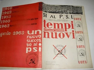 Zeitschrift NEUZEIT Sozialistische Wochenzeitung VOTA P.S.I. 18. April 1963 - Bild 1 von 1