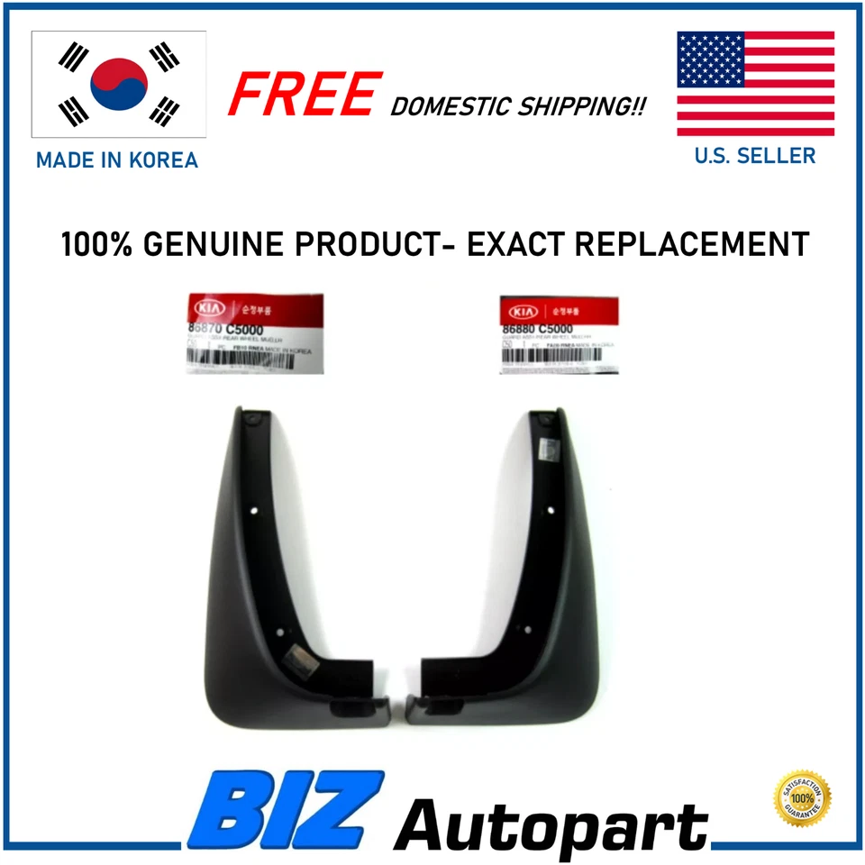 GENUINE REAR-LEFT-RIGHT Mud Guards Set for 2016-2018 KIA SORENTO UM Foto 1 de 1