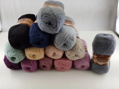 Alize Wolle Alize Angora Gold Simli Wolle 5x100g LL 500m Glitzer Metallic NEU - Bild 1 von 3