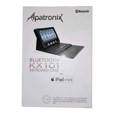 Bluetooth Keyboard Case for iPad mini Alpatronix KX1014 Functions Super Thin - Image 1 of 3