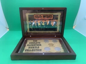 Obsolete Racketeer Liberty Nickels V Collection 5 coins acrylic holder No Cents - Picture 1 of 7