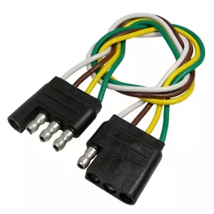 Conector de remolque de 4 vías Pico 0712PT con extremos polarizados macho y hembra - 12", 16 - Imagen 1 de 1