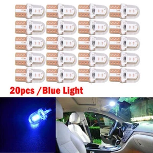20pcs T10 194 168 W5W COB LED Auto License Plate Dome Map Light Bulb Blue . - Picture 1 of 7