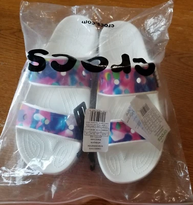 Nuevas Sandalias Crocs Para Hombre Talla 14 Para Mujer Talla 16 Clásicas Tie Dye Slides Nuevas con Etiquetas Foto 1 de 4