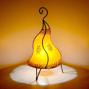 Orientalische marokkanische Stehlampe Stehleuchte Hennalampe Leder Lampe Leuchte - Bild 1 von 1