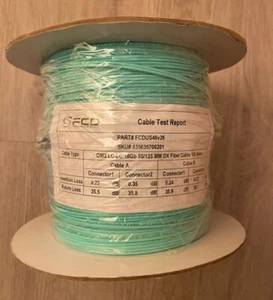 OM3 LC LC Duplex Fiber Patch Cable 10Gb Multimode 50/125 100meter—Factory sealed - Afbeelding 1 van 6