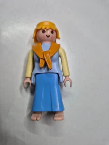 Playmobil Figur Frau blaue Kleid orange Schal Sammelfiguren Sammlung Konvolut ⭐ - Bild 1 von 3