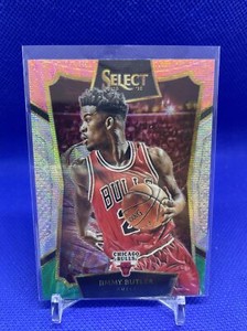 2015-16 Panini Select Jimmy Butler Red Silver Green Prizm Parallel #45 Bulls SP