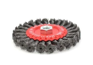 Twist Knot Flat Wheel Wire Brush 125mm For Angle Grinder M14 - Picture 1 of 4
