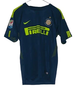 Camiseta deportiva de fútbol gris Pirelli para hombre Inter de Milán Enríquez pequeña Nike 2017-2018 - Imagen 1 de 3