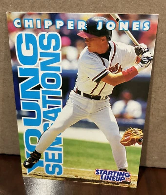 CHIPPER JONES 1996 KENNER STARTING LINEUP CARD - ATLANTA BRAVES - Image 1 of 2