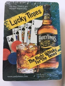 EARLY TIMES Lucky Times PLAYING CARDS 1999 Collectible Sealed Cards in open box - Bild 1 von 12