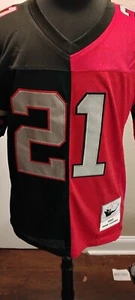 🔥 Deion Sanders Split Jersey – Atlanta Falcons Throwback 1989 🔥 - Picture 1 of 4