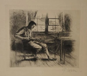 Peter Halm - Peter von Halm/handsigniert/ Radierung /8 - Bild 1 von 3