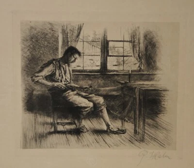 Peter Halm - Peter von Halm/handsigniert/ Radierung /8 - Bild 1 von 3