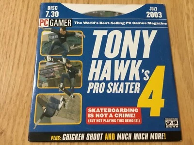 PC Gamer Magazine Demo CD July 2003 Tony Hawks Pro Skater 4 & Chicken Shoot Demo - Image 1 of 4