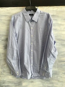 ZACHARY PRELL 100% COTTON Regular Fit Button-Front Shirt, XL - Blue Check - NWD - Picture 1 of 10
