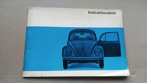Volkswagen VW Bubbla / Beetle 1200/1300/1500 ● Instruktionsbok SWEDISH - Imagen 1 de 7
