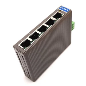 Moxa EDS-205 Switch Ethernet non gestito, 5 porte 10/100BaseT(X), 12-48VDC/18-30VAC - Foto 1 di 5