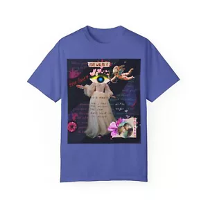 T-shirt tinta Love letter will fix it surreal collage unisex indumento surreale - Foto 1 di 24