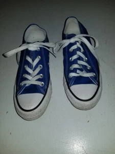 Converse Shoes Blue sz W sz 6 M sz 4 - Picture 1 of 2