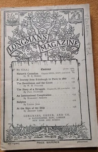 UK Magazine – LONGMAN’S MAGAZINE June 1904 – Margaret Armour - Picture 1 of 4