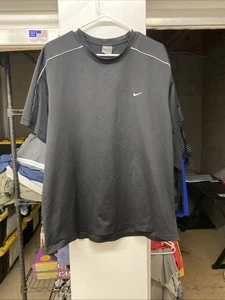 Xl Black And White Embroidered Nike Sportswear Activewear Poly T Shirt - Picture 1 of 12