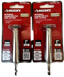 Husky Internal Diameter PVC Pipe Cutter Cuts 1 1/4 in X 10 in Pk Of 2 80-525-111 - Picture 1 of 10