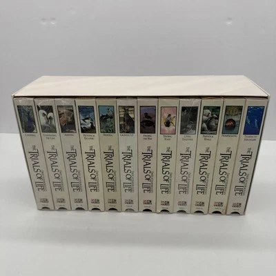David Attenborough's 1991 Time Life The Trails of Life ~ 12 Volume Set VHS Tapes - Image 1 of 4
