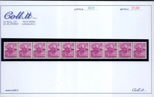 Michelangiolesca striscia di 5 esemplari stelle I coricata - MNH - Picture 1 of 1