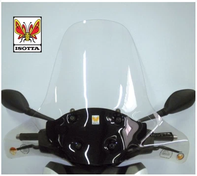 PARABREZZA YAMAHA X-CITY 125 250 2006-2016 PARAVENTO TRASPARENTE ISOTTA E55 - Immagine 1 di 4