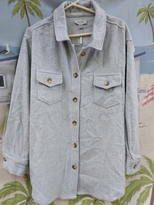 Neu Neu mit Etikett Charlie Paige graues Sakko dick warm super weich Knopfleiste Größe XL - Bild 1 von 11