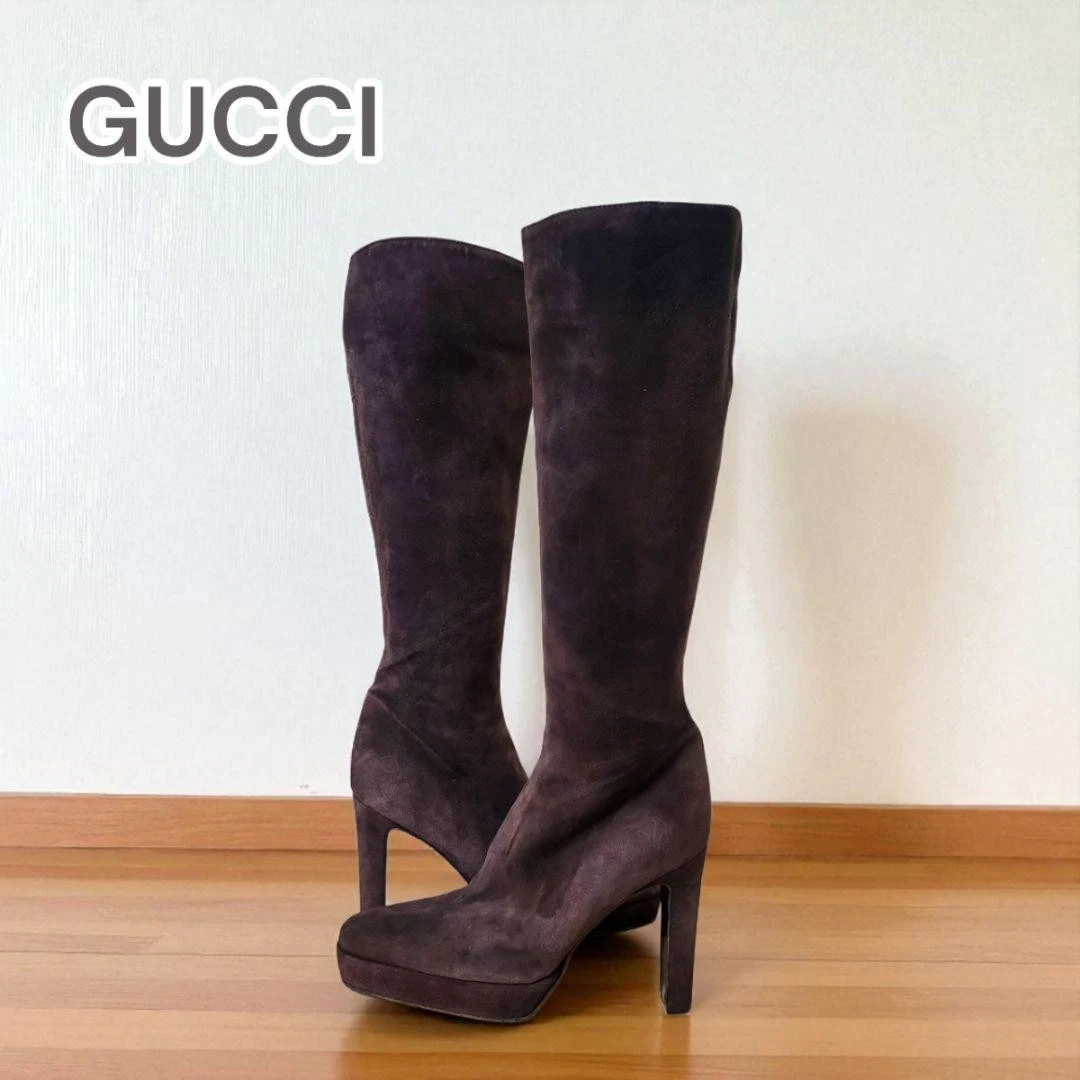 Gucci Suede Brown Boots for Women for sale | eBay