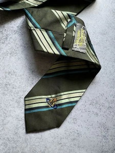 VINTAGE VIVIENNE WESTWOOD ORB EMBROIDERED LOGO PATTERN SILK TIE MADE IN ITALY - Picture 1 of 9