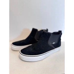 Botas Chelsea Vans sin cordones de gamuza negras para mujer talla 7 hasta el tobillo - Imagen 1 de 6