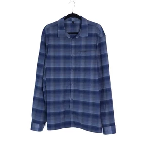 LULULEMON Masons Peak Flanellhemd kariert True Navy Mineralblau Herren 2XL - Bild 1 von 9