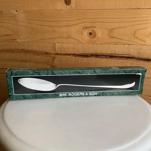 Rogers And Son Vintage Silver plate Serving Spoon New In Box Sealed 12.5” - Picture 1 of 3