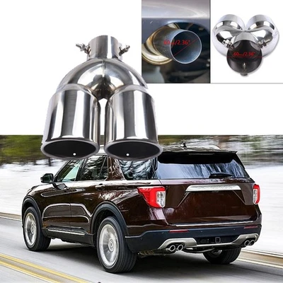 Puntas de silenciador de escape trasero de auto calibre doble/salida para Ford Explorer Foto 1 de 4