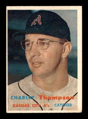 1957 Topps #142 Charley Thompson  VG/VGEX X2984995 - Image 1 of 3
