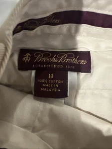 Brooks Brothers Boys Cotton Twill Khakis 14 29” Inseam Flat Front - Picture 1 of 3